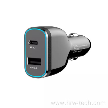83W Dual Port Fast Charging Adapter Car Charger
